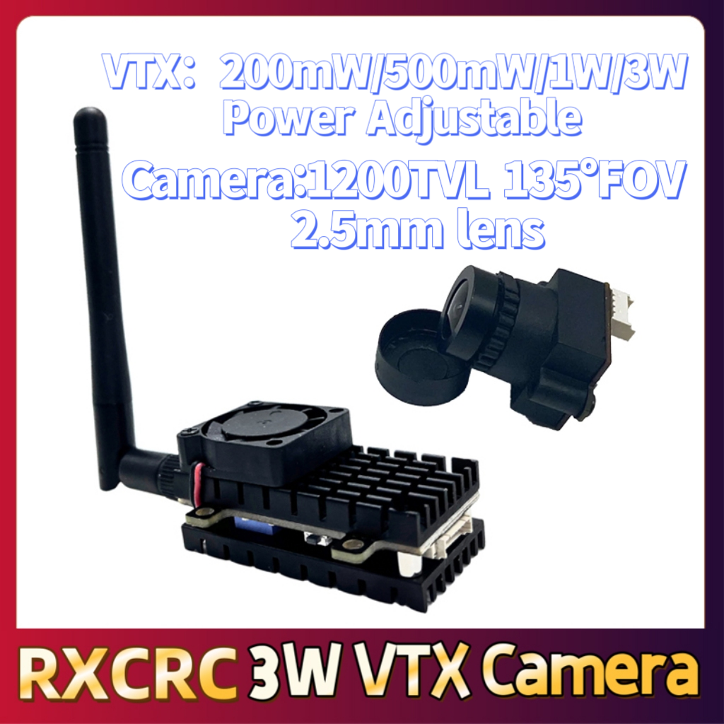 RXCRC 5.8G 3W Video VTX transm - Drone Camera Lens recensione e prezzo