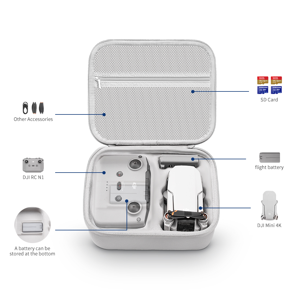 XFJI Storage Bag Protective Ca - Drone Camera Case recensione e prezzo