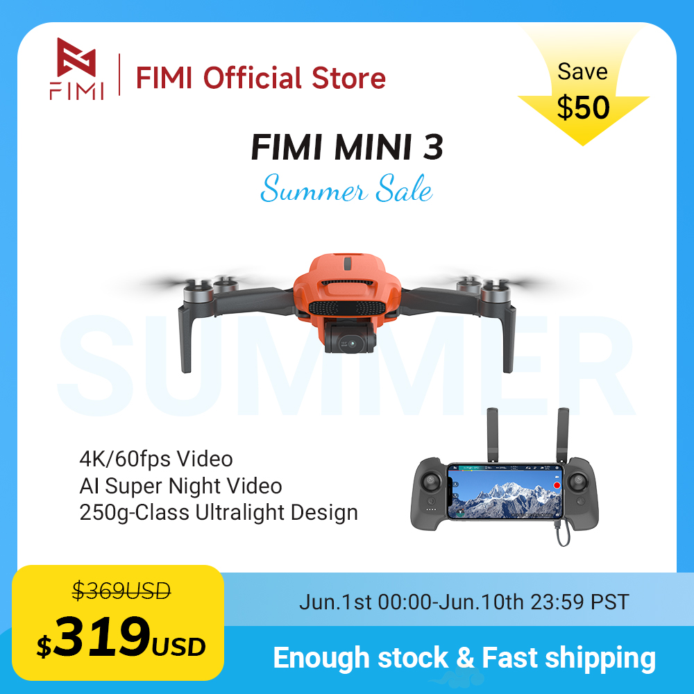 FIMI MINI 3 Camere drone 4K 60 - Drone Camera With Gimbal recensione e prezzo