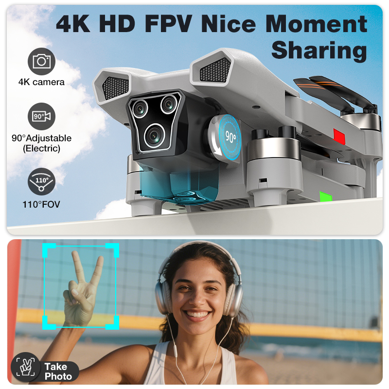 NEW Hot L017 Pro Drone Brushle - Drone Camera With Gimbal recensione e prezzo