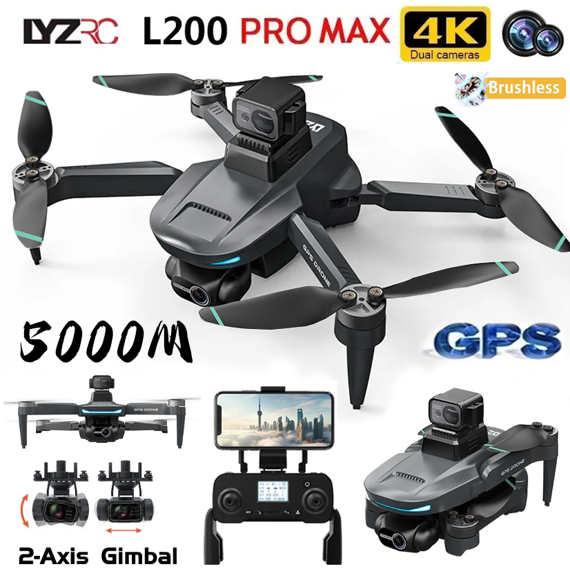 L200 Pro MAX GPS Drone 4K Prof - Drone Camera With Gimbal recensione e prezzo