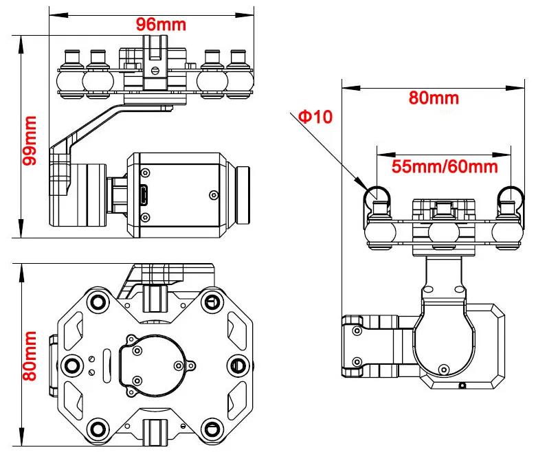 Tarot TL3T20 3-axis Gimbal 640 - Drone Camera Thermal recensione e prezzo