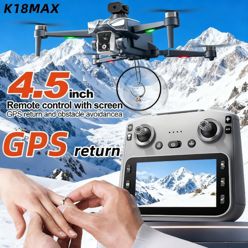K18MAX 5G GPS Folding Drone, 8 - Drone Camera Mount recensione e prezzo